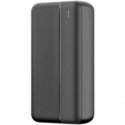 Oem Borofone Power Bank 20000mAh BJ80A Clever - 2xUSB + Type C - QC 3.0 22,5W + PD 20W, melns