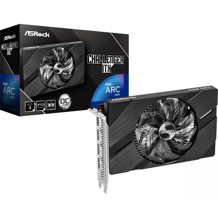 Asrock Challenger Intel Arc A380 ITX 6GB OC GDDR6 – 5