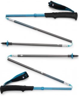 Diamond Black Distance Carbon Z Trekking Poles 115cm - Desert Sky