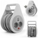 Plastrol savērpjamais pagarinātājs 10m 3x1mm2 16A ar termisko drošinātāju + USB-A + USB-C Plastrol savērpjamais pagarinātājs 10m 3x1mm2 16A ar termisko drošinātāju + USB-A + USB-C