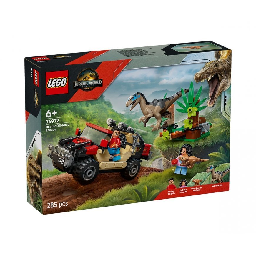 LEGO® Jurassic World 76972 Raptoru bēgšana