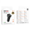 Borofone Car charger BZ34A Cloud - Type C - PD 20W black Borofone Car charger BZ34A Cloud - Type C - PD 20W black