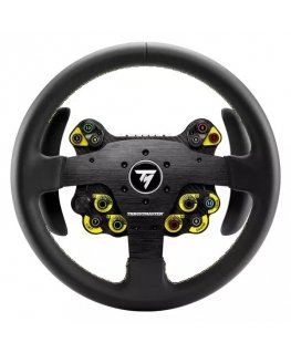 Thrustmaster Evo Racing 32R Leather musta, Keltainen Ohjauspyörä PC, PlayStation 4, PlayStation 5, X