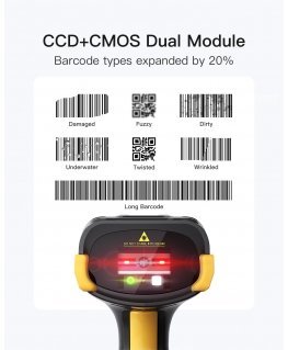Inateck Barcode Scanner Pro8 Black with Data Transfer Station
