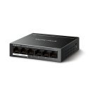 Mercusys MS106LP сетевой коммутатор Управляемый Fast Ethernet (10/100) Питание по Ethernet (PoE) Чер