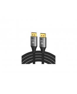 PremiumCord DisplayPort 1.4 Connection Cable 32.4Gbit/s, 8K Resolution, Metal and Gold-Plated Connectors, 2m