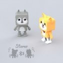 Mobility on Board Dancing Animal Wolf Stereo portable speaker Grey 3 W