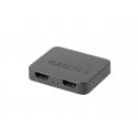 HDMI vaizdo signalo skirstytuvas - 2x HDMI 4K + USB-C jungtis, juodas HDMI vaizdo signalo skirstytuvas - 2x HDMI 4K + USB-C jungtis, juodas
