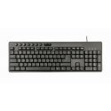 Gembird KBS-UM-04 näppäimistö Sisältää hiiren Universaali USB QWERTY Englanti (US) musta Gembird KBS-UM-04 näppäimistö Sisältää hiiren Universaali USB QWERTY Englanti (US) musta