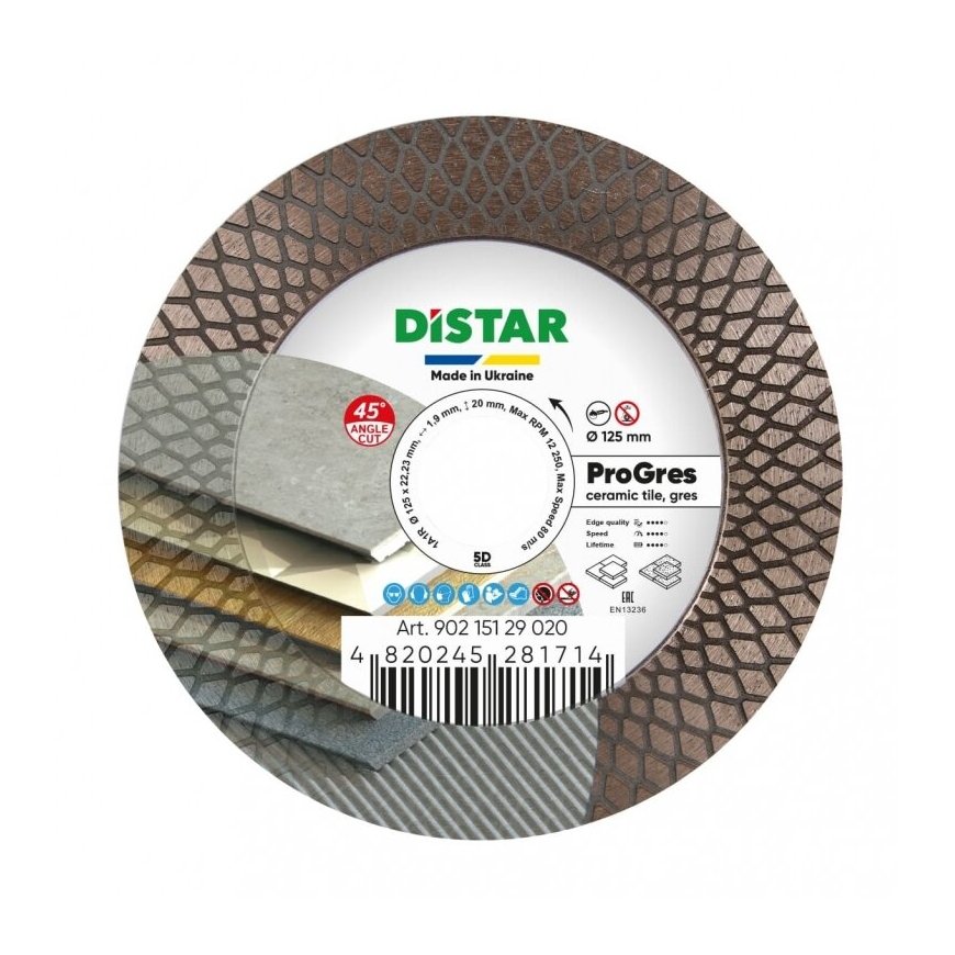 Deimantinis pjovimo diskas BATTIPAV 125x22,23 mm – 2