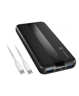 NATEC TREVI SLIM Q V2 Litium polymeeri (LiPo) 10000 mAh musta