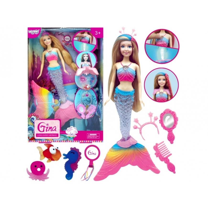 WOOPIE Gina Magic Nėrinės Undinėlės Lellīte ar Aksesuāriem