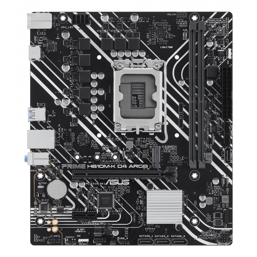ASUS PRIME H610M-K D4 ARGB Intel H610 LGA 1700 mikro ATX – 2