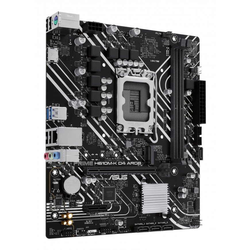 ASUS PRIME H610M-K D4 ARGB Intel H610 LGA 1700 mikro ATX – 3