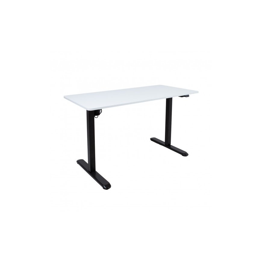 Home4You ERGO LIGHT Desk with 1 Motor, 120x60xH73-118cm, White/Black – 2