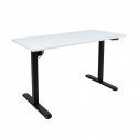 Home4You ERGO LIGHT Desk with 1 Motor, 120x60xH73-118cm, White/Black Home4You ERGO LIGHT Desk with 1 Motor, 120x60xH73-118cm, White/Black