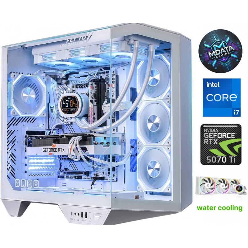 MDATA GAMING ArcticX Pro i7-14700K 32GB 512GB SSD RTX 5070Ti NoOS