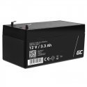 Green Cell AGM19 UPS-akku Sealed Lead Acid (VRLA) 12 V 3,3 ah Green Cell AGM19 UPS-akku Sealed Lead Acid (VRLA) 12 V 3,3 ah