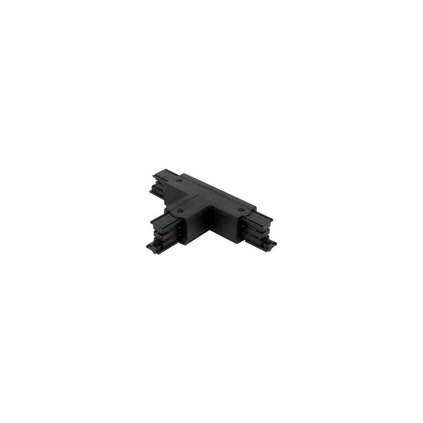 Led Line Prime T-shaped Connector for 3-Phase Track LUMICANTO Right Side Black