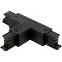 Led Line Prime T-shaped Connector for 3-Phase Track LUMICANTO Right Side Black