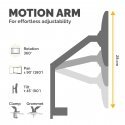 Fellowes Platinum Series 8056301 monitor mount / stand