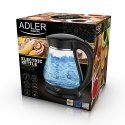Adler AD 1274 B elektrinis virdulys 1,7 L 2200 W Juoda, Permatomas Adler AD 1274 B elektrinis virdulys 1,7 L 2200 W Juoda, Permatomas