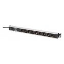 Digitus DN-95438 power distribution unit (PDU) 9 AC outlet(s) 1U Black, Silver Digitus DN-95438 power distribution unit (PDU) 9 AC outlet(s) 1U Black, Silver