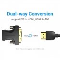 Vention HDMI Female to DVI (24+1) Male Adapter Black Vention HDMI Female to DVI (24+1) Male Adapter Black