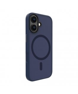 Apple iPhone 17 hibridinis dėklas su MagSafe, PC+TPU, mėlynas