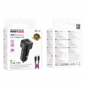 Borofone Car charger BZ34B Cloud - USB + Type C - QC 3.0 PD 38W