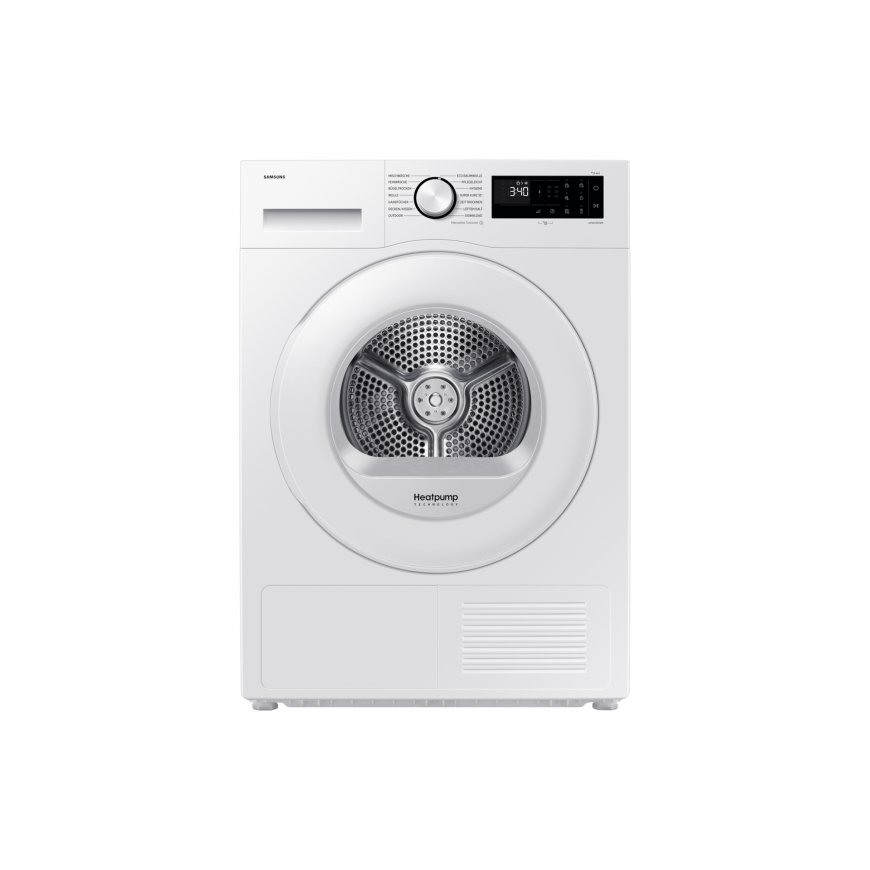 Samsung DV90DG52A0TE kuivausrumpu Vapaasti seisova Edestä täytettävä 9 kg Valkoinen