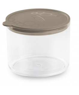 Food bowl round S 0,7L Con.Tengo Ø11,8x9,4cm grey-brown