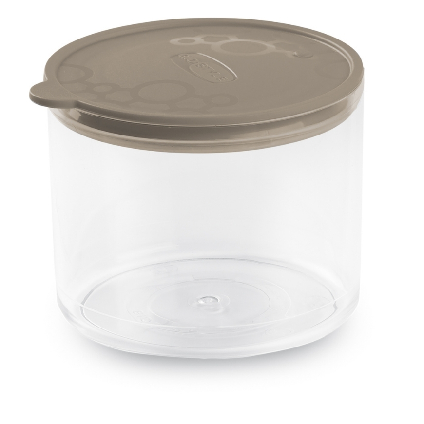 Food bowl round S 0,7L Con.Tengo Ø11,8x9,4cm grey-brown