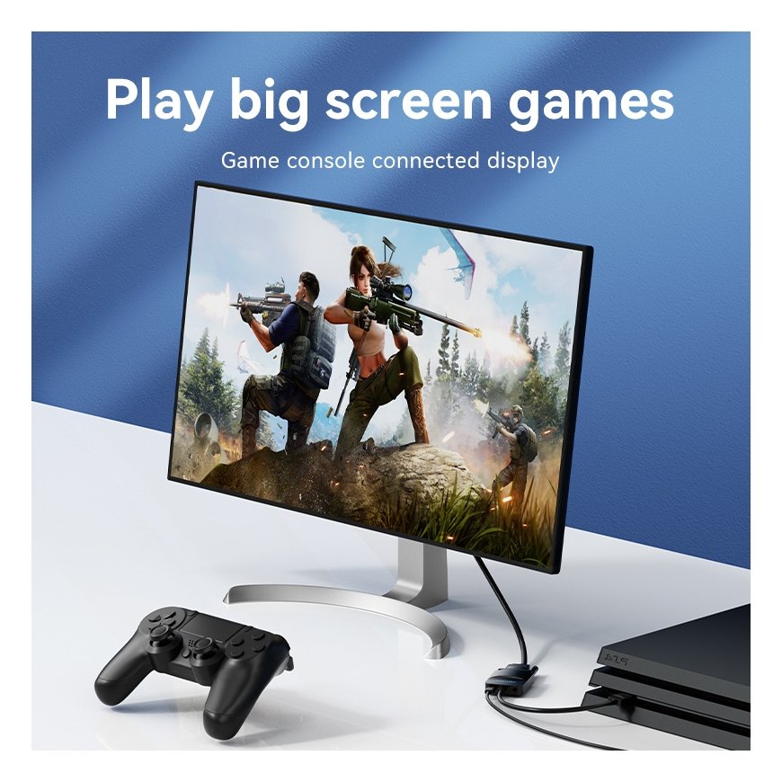 Vention 42161 videokaapeli-adapteri 0,15 m HDMI-tyyppi A (vakio) VGA (D-Sub) + 3.5mm + Micro-USB Typ – 4