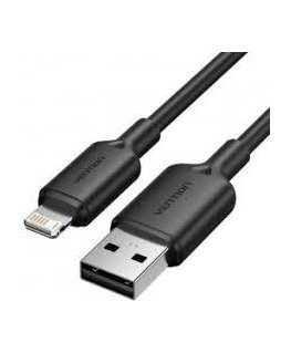 USB2.0-kaapeli Lightning-liittimellä, 2m, musta, LAMBH VENTION