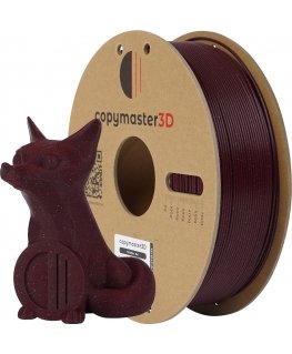Copymaster3D PLA Glitter Filament for 3D Printer, 1.75 mm, Sparkling Red