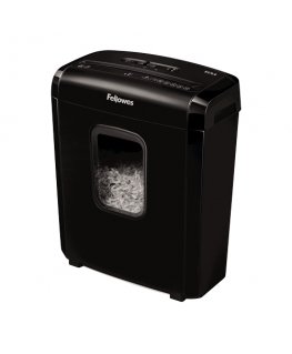 Fellowes Powershred 6M paper shredder Micro-cut shredding Black