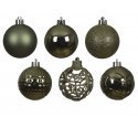 Decoris Shatterproof Christmas Tree Decoration Set, 6 cm, Rosemary, 37 pcs Decoris Shatterproof Christmas Tree Decoration Set, 6 cm, Rosemary, 37 pcs