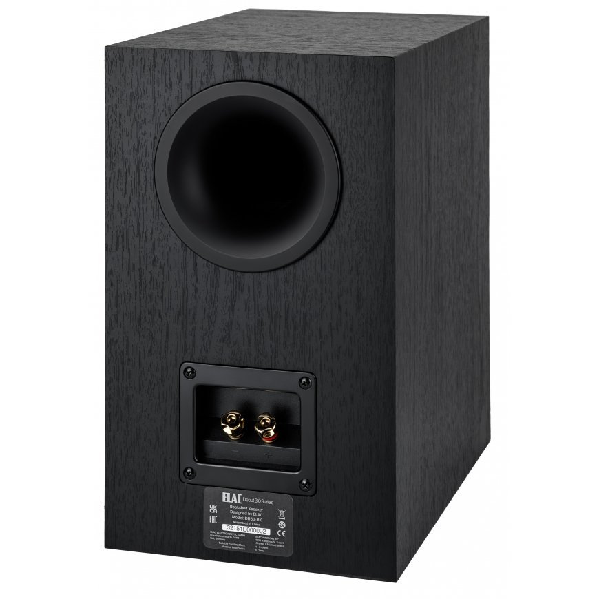 ELAC Debut 3.0 B6.3 Bookshelf Speaker Pair, Black – 3