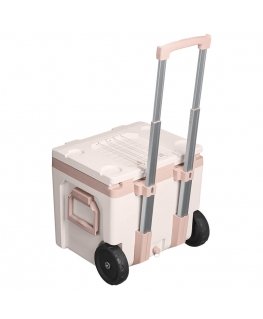 Stanley The Easy-Carry Outdoor Wheeled Cooler kylmälaukku, ruusukulta, 47 l