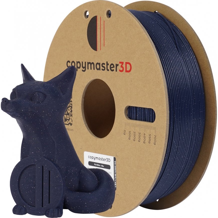 Copymaster3D PLA Glitter -filamentti 3D -tulostimeen, 1.75 mm, kimaltava sininen