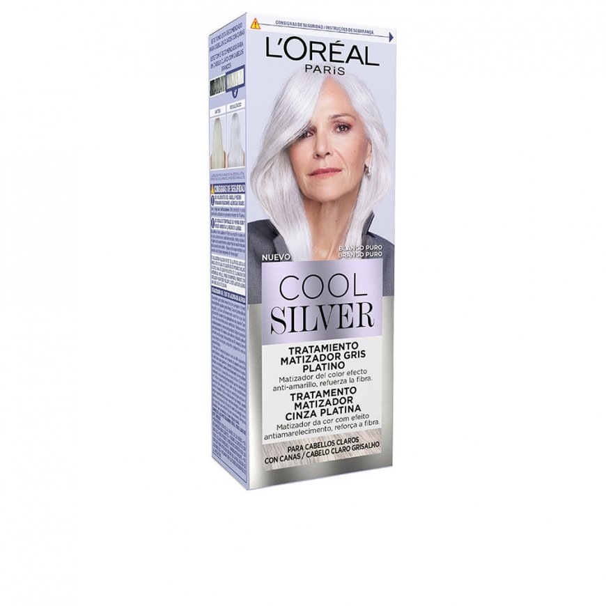 L`Oreal COOL Sidabrinis platinum pilka toning