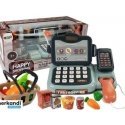 Lean Toys Žaislinis kasos aparatas su mikrofonu ir skeneriu Lean Toys Žaislinis kasos aparatas su mikrofonu ir skeneriu
