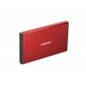 NATEC Rhino GO HDD/SSD enclosure Red 2.5"