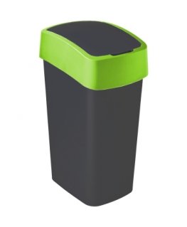 Curver / Keter CURVER KOSZ NA ŚMIECI FLIP BIN 45L /JUODA /Žalias
