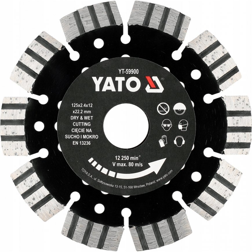 YATO TARCZA DO ŻELBETU 125mm