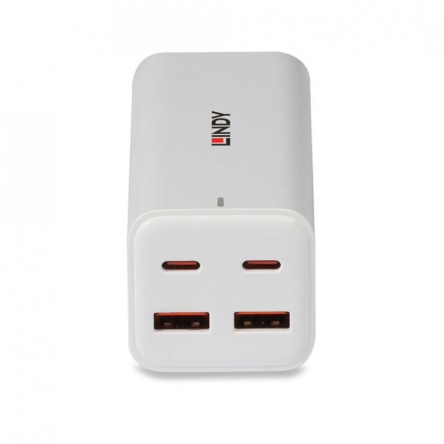 Lindy 100W 4-Port USB Type A & C GaN Charger – 4