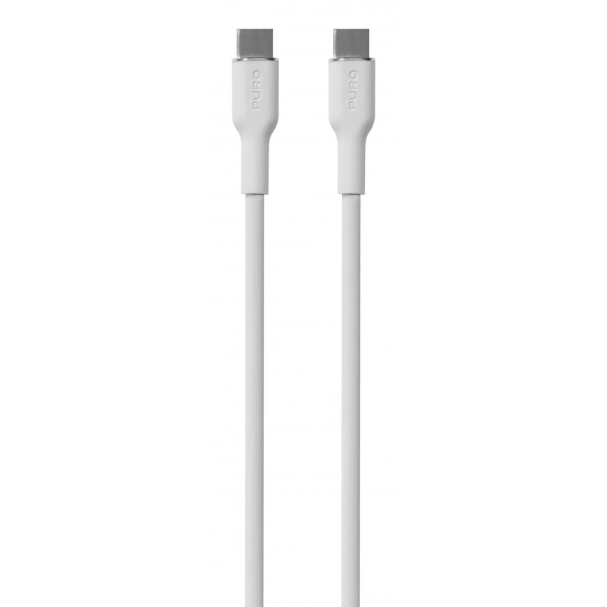 PURO Power and Data Sync SOFT cable from USB-C to USB-C 1,5m