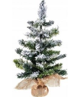 PE Christmas medžio Classic in burlap snowy
