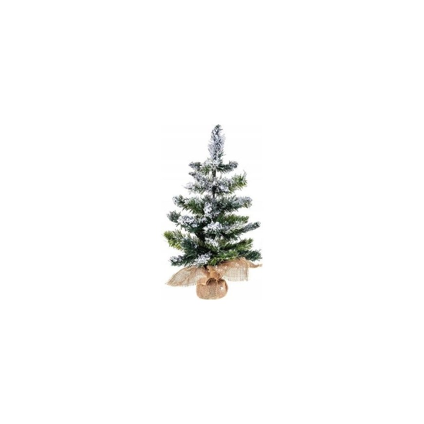 PE Christmas medžio Classic in burlap snowy